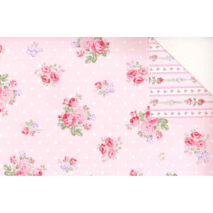 42" Double-Faced Pre-Quilted Fabric Feminine Floral