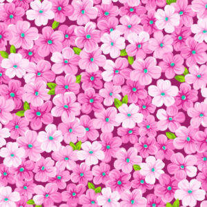 45" Cotton Prints Pink Mini Floral