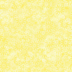 45" Cotton Prints Sundrenched Daisies Yellow