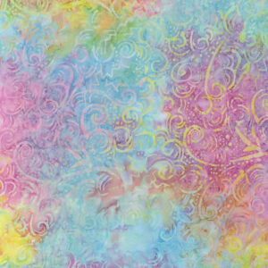 45" Cotton Prints Bright Geo Patterns Batik