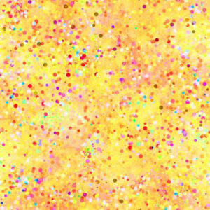 45" Cotton Prints Confetti Yellow