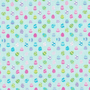 45" Cotton Prints Patterned Eggs