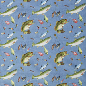 45" Wilmington Prints Gone Fishing