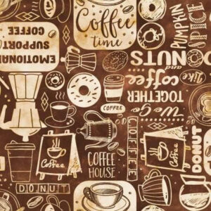 45" 3 Wishes Fabric Coffee Break