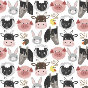 45" 3 Wishes Fabric Little Foot Farm Flannel