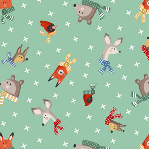 45" Quilting Treasures Winter Forest Friends