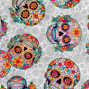 45" Quilting Treasures Skullduggery