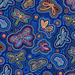 45" Oasis Fabrics Pannotia Dragonflies