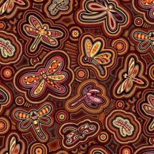 45" Oasis Fabrics Pannotia Dragonflies