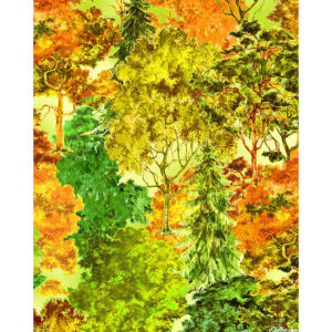 45" Oasis Fabrics Fall Classic Trees