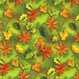 45" Oasis Fabrics Fall Classic Small Leaves