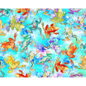 45" Oasis Fabrics Hip Hop Crazy Frogs