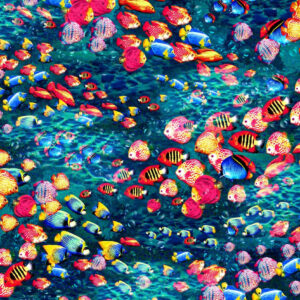 45" Oasis Fabrics The Deep Fish School