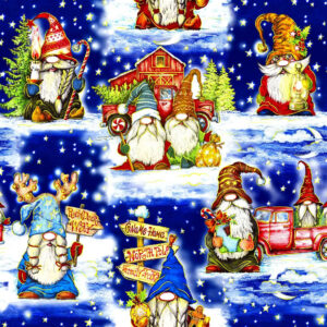 45" Oasis Fabrics Noel Gnome Home