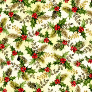 45" Oasis Fabrics Noel Holly