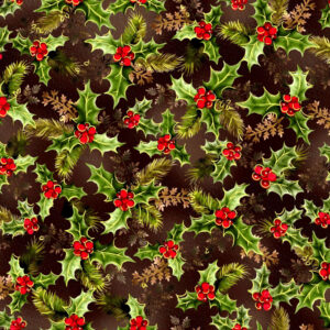 45" Oasis Fabrics Noel Holly