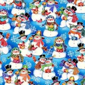 45" Oasis Fabrics Noel Snowmen Couples