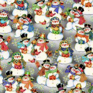 45" Oasis Fabrics Noel Snowmen Couples