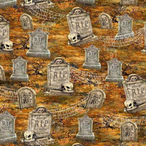 45" Timeless Treasures Graveyard