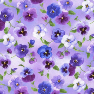 45" Timeless Treasures Pansy