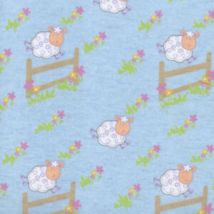 45" Flannel Countdown Blue