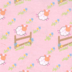 45" Flannel Countdown Pink