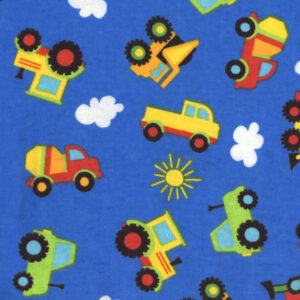 45" Flannel Demolition Blue