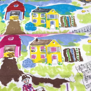 45" Flannel Farmscape Multi