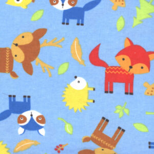 45" Flannel Forest Glen Blue