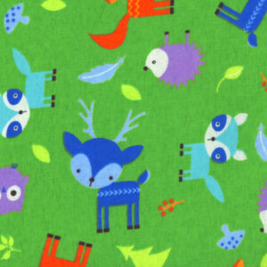 45" Flannel Forest Glen Green