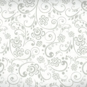 45" Gray On White Print