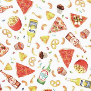 45" Michael Miller Game Night Snacks