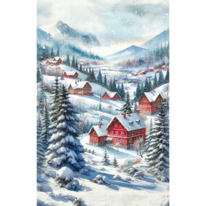 45" Hoffman Fabrics Cozy Tidings 30" Panel