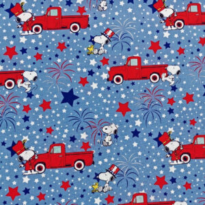 45" Snoopy Patriotic Truck