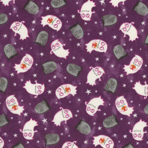 45" Studio E Fabrics Graveyard Ghouls Glow In The Dark