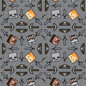 45" Minecraft Pixel Toile