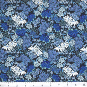 45" Blooming Garden Ditsy Blue
