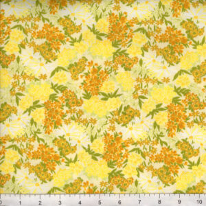 45" Blooming Garden Ditsy Yellow