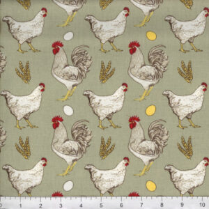 45" Chickens on Gray