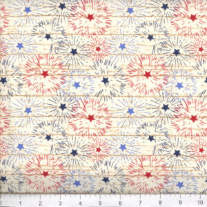45" Fireworks on White Texture