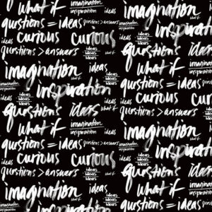 45" Free Spirit Fabric Writing on the Wall