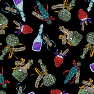 45" Free Spirit Fabric Storybook Halloween