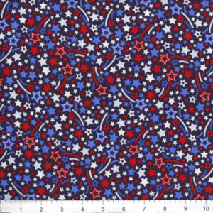 45" Packed Stars On Blue