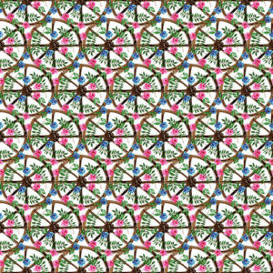 45" Blank Quilting Gardenscape