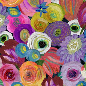 45" Quilting Treasures Blooming Bouquet