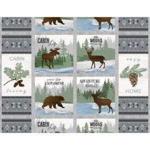 45" Wilmington Prints Timberland Trails 24" Panel