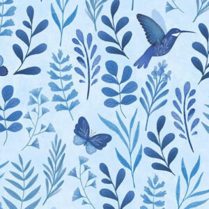 45" Wilmington Prints Blissful Blues