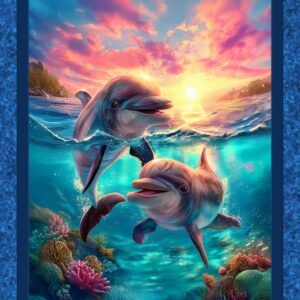 45" Sunset Swimmers