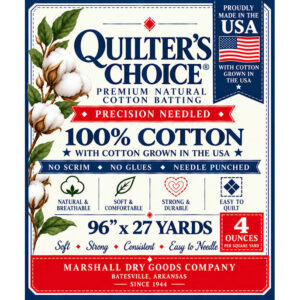 MDG Quilter's Choice Premium Natural Cotton Batting 4oz