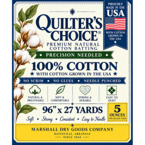 MDG Quilter's Choice Premium Natural Cotton Batting 5oz